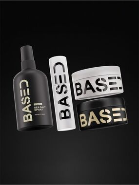 BASED Bodyworks Complete Styling Kit Bundle Set Sea Salt Clay Pomade Powder NIB